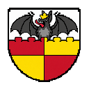 Hildesheimer Fledermauswappen in Pixeloptik